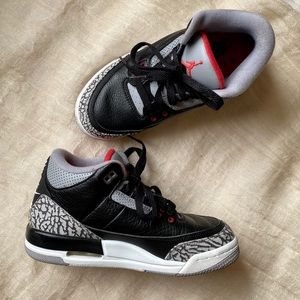 Air Jordan 3 Retro OG BG Black Fire Red Cement